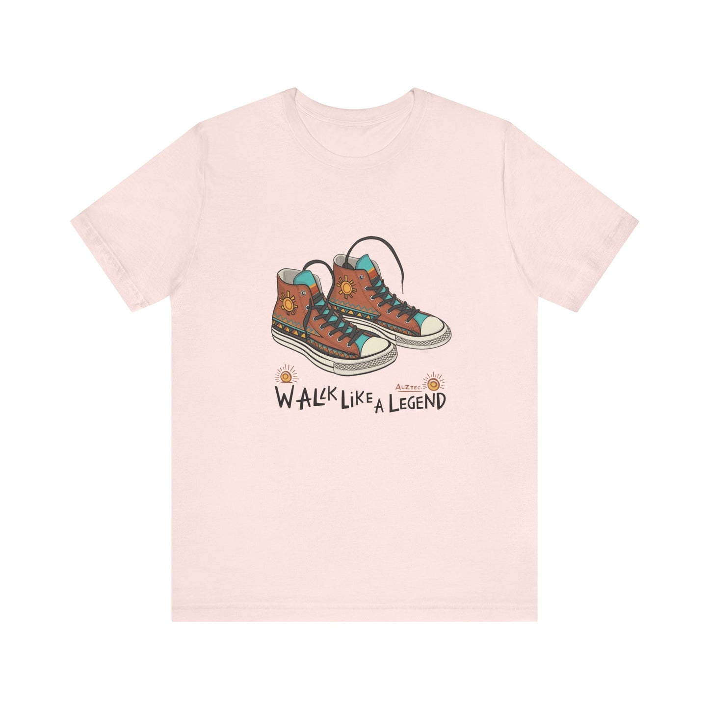Walk Like a Legend T-Shirt, Casual Graphic Tee, Unisex Short Sleeve Shirt, Motivational Apparel, Gift for Sneaker Lovers