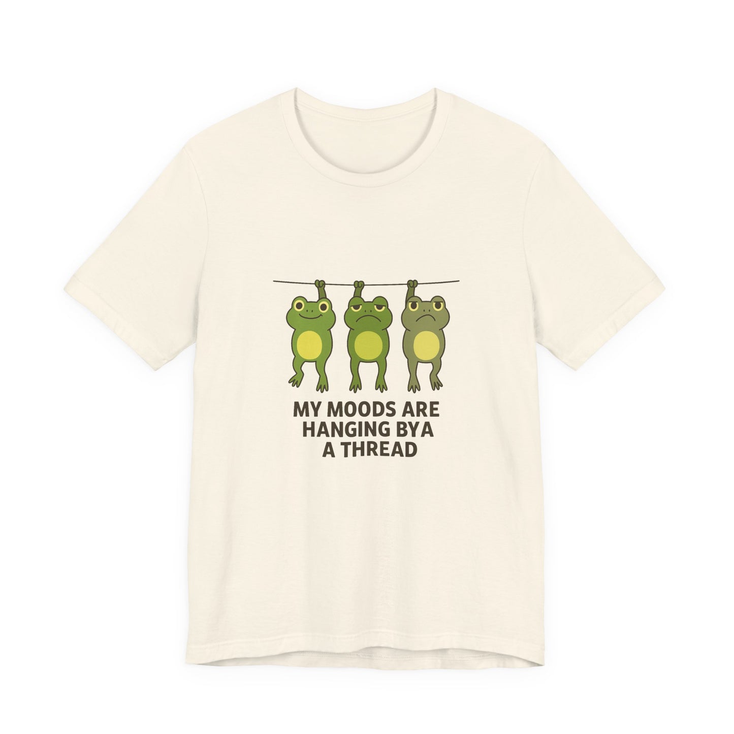 Lighthearted Frog Mood Tee: Perfect Gift for Fun-Loving Friends, Casual Outfits, Birthdays, Collectors, Nature Lovers