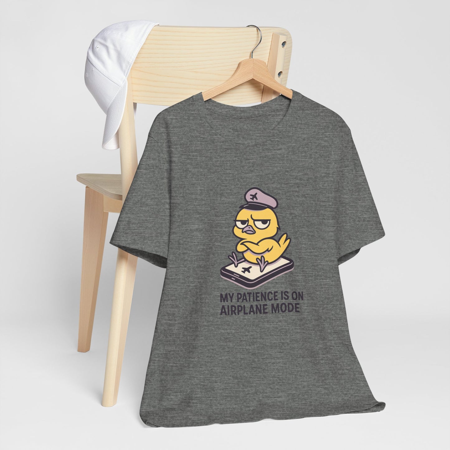Funny Airplane Mode Tee, Graphic T-Shirt, Unisex Casual Shirt, Gift for Travelers, Humor Tee, Vacation Wear