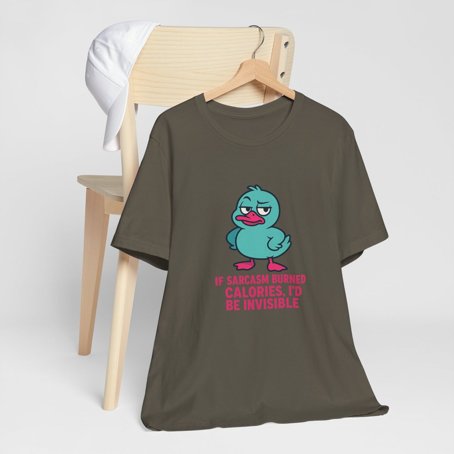 Sarcastic Duck Unisex Tee, Funny Sarcastic Shirt, Cute Animal Graphic Tee, Gift for Duck Lovers, Humor T-Shirt for Friends