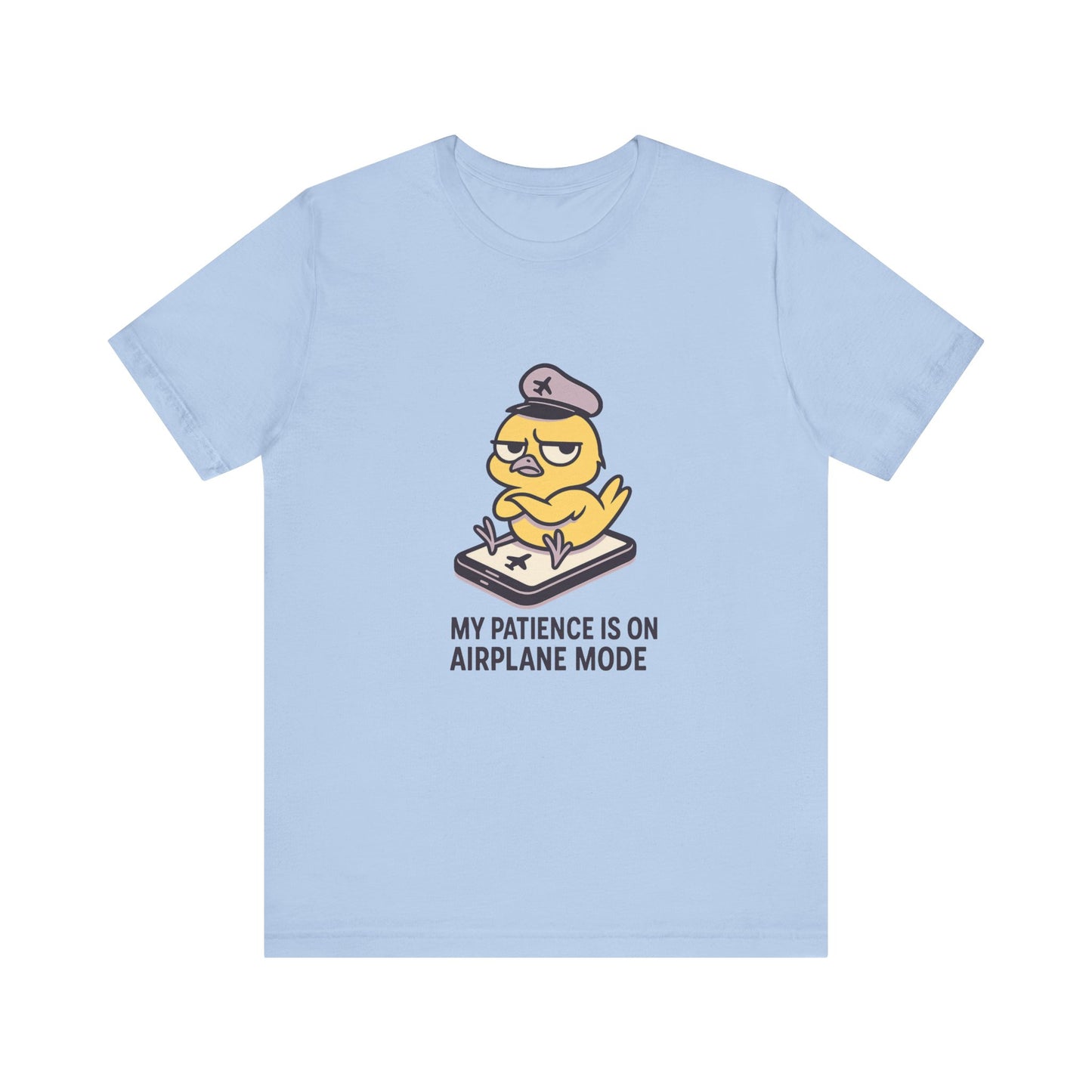 Funny Airplane Mode Tee, Graphic T-Shirt, Unisex Casual Shirt, Gift for Travelers, Humor Tee, Vacation Wear