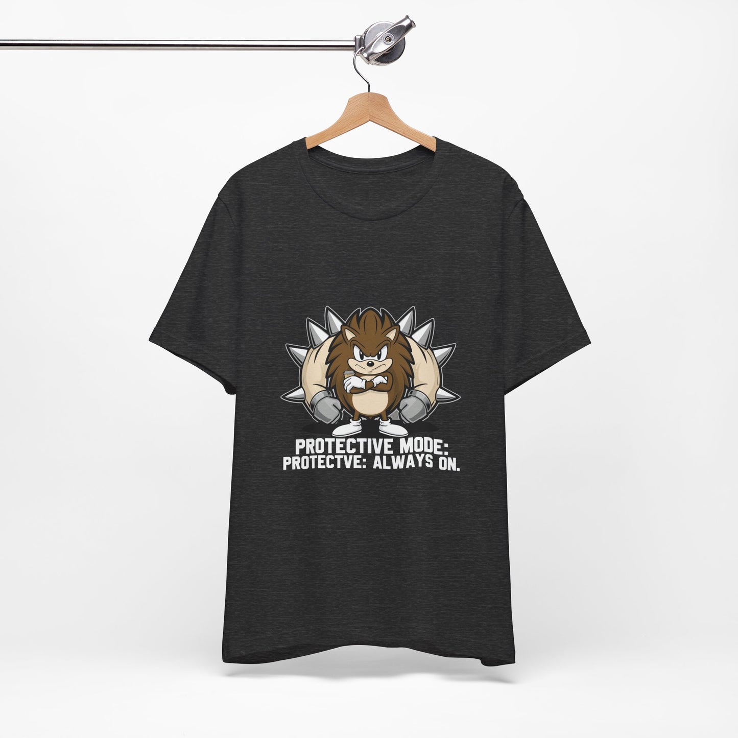 Protective Mode Unisex Jersey Tee - Always On, Gift for Him or Her, Funny T-Shirt, Casual Wear, Unique Graphic Tee