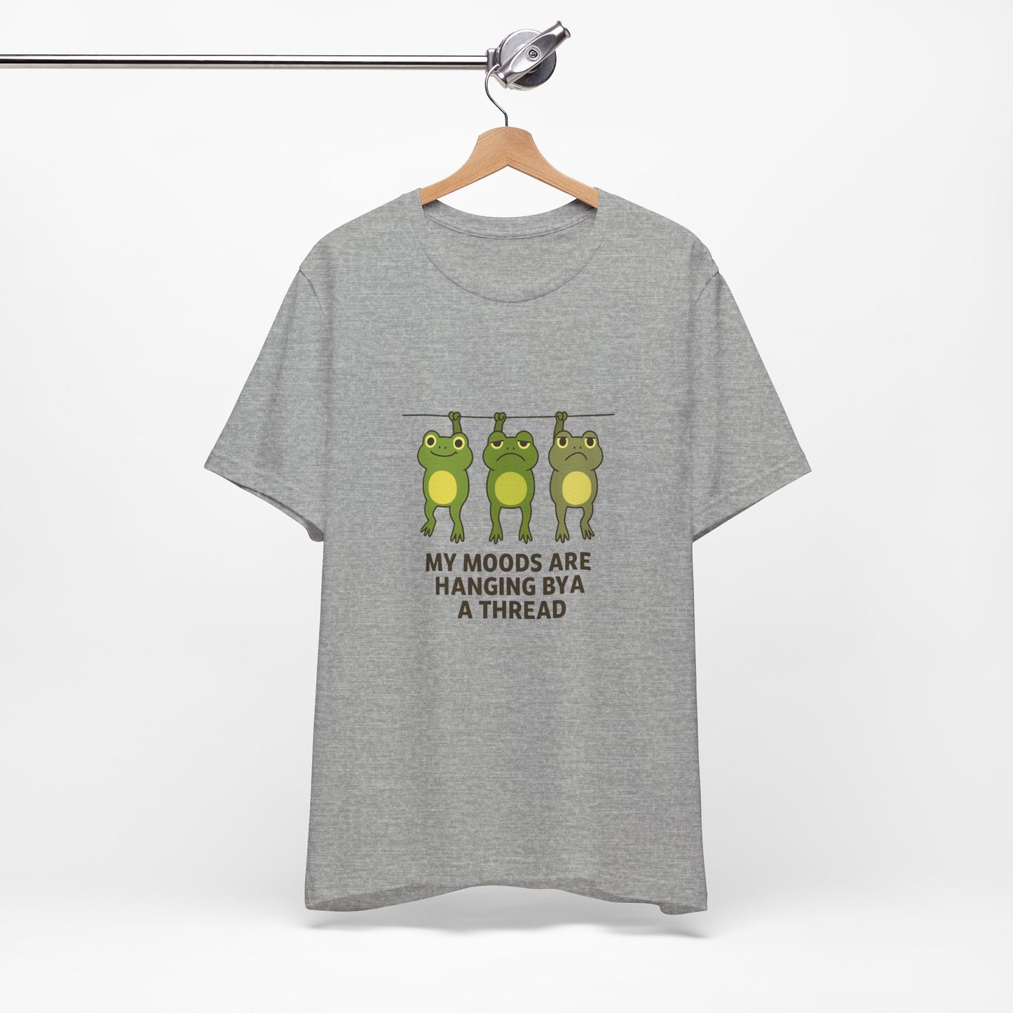 Lighthearted Frog Mood Tee: Perfect Gift for Fun-Loving Friends, Casual Outfits, Birthdays, Collectors, Nature Lovers