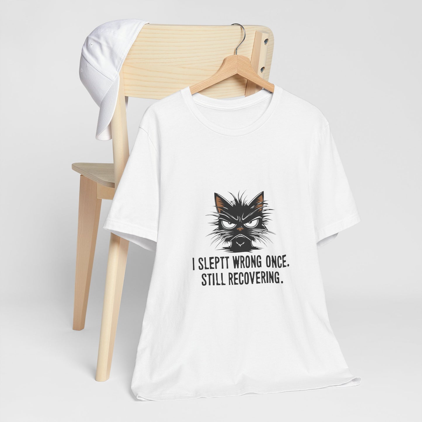 Funny Recovery Cat T-Shirt, Cat Lover Tee, Gift for Animal Lovers, Birthday Gift, Humorous Statement Shirt