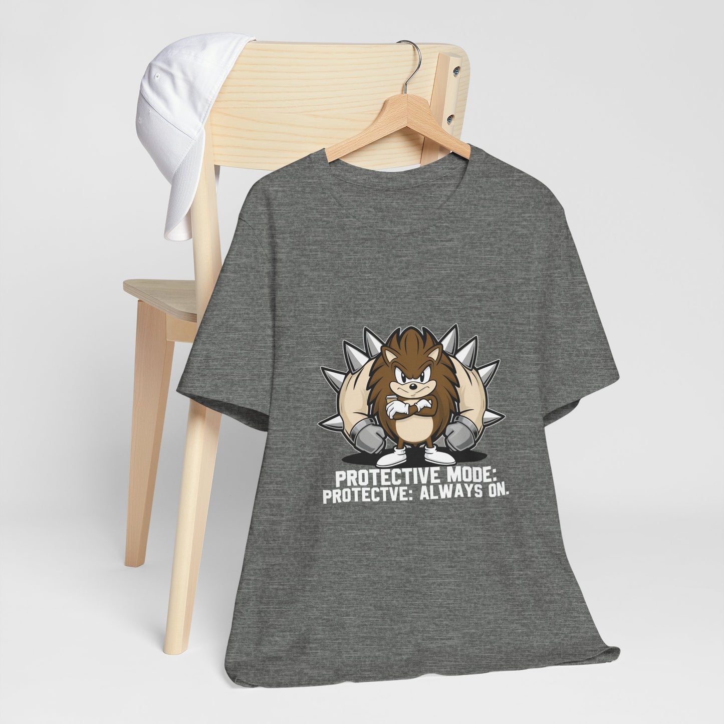 Protective Mode Unisex Jersey Tee - Always On, Gift for Him or Her, Funny T-Shirt, Casual Wear, Unique Graphic Tee