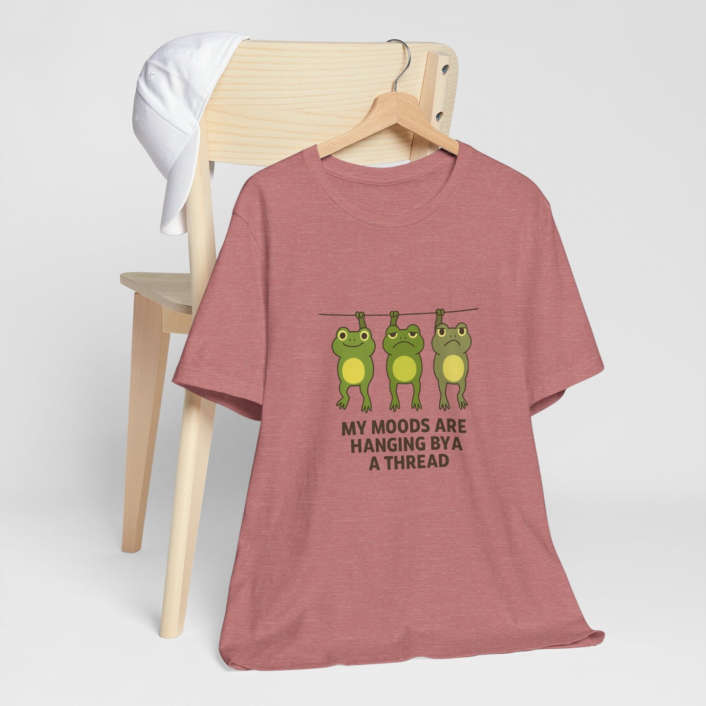 Lighthearted Frog Mood Tee: Perfect Gift for Fun-Loving Friends, Casual Outfits, Birthdays, Collectors, Nature Lovers