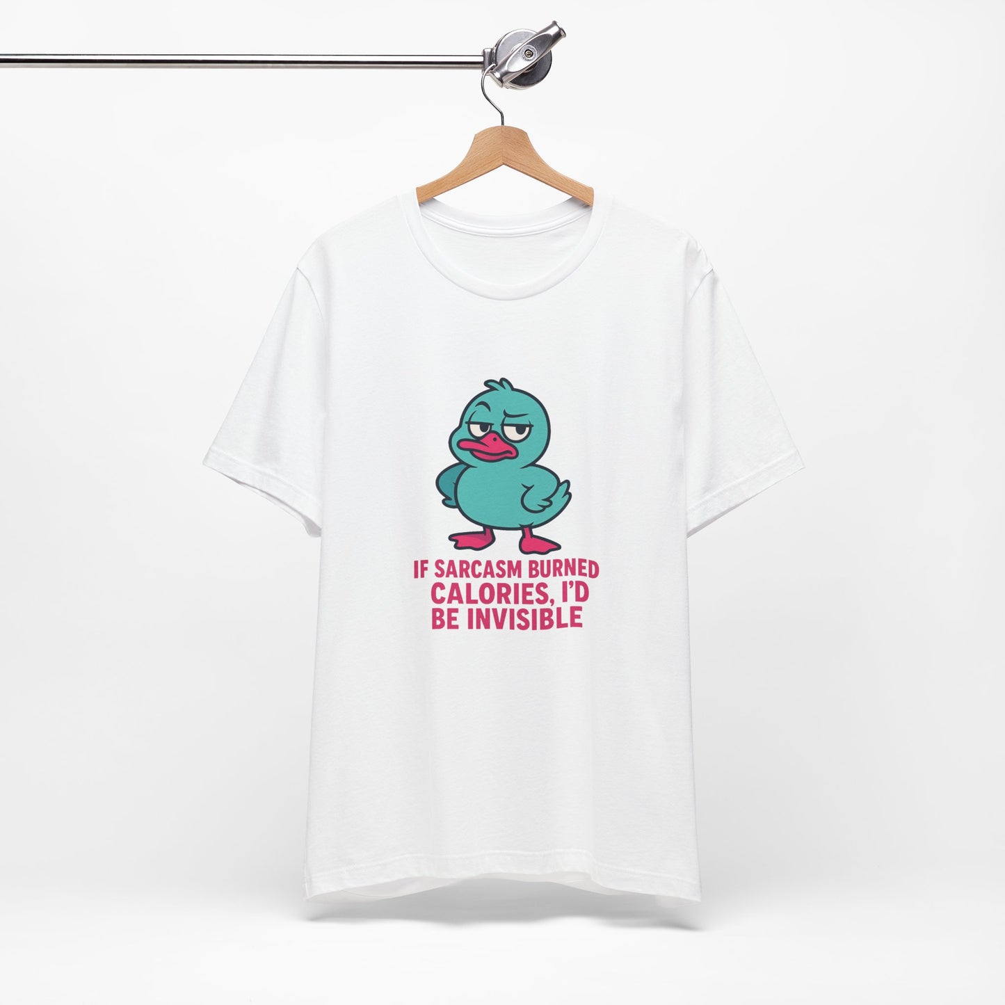 Sarcastic Duck Unisex Tee, Funny Sarcastic Shirt, Cute Animal Graphic Tee, Gift for Duck Lovers, Humor T-Shirt for Friends