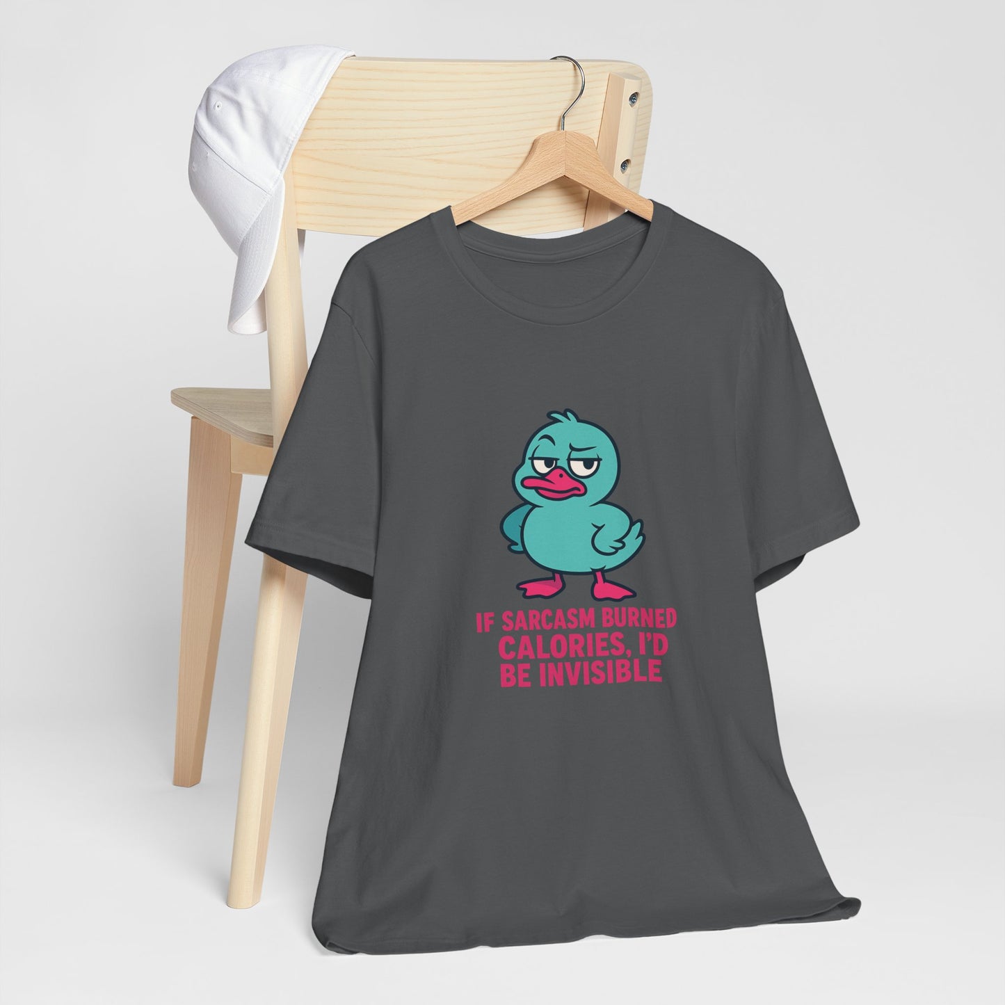 Sarcastic Duck Unisex Tee, Funny Sarcastic Shirt, Cute Animal Graphic Tee, Gift for Duck Lovers, Humor T-Shirt for Friends