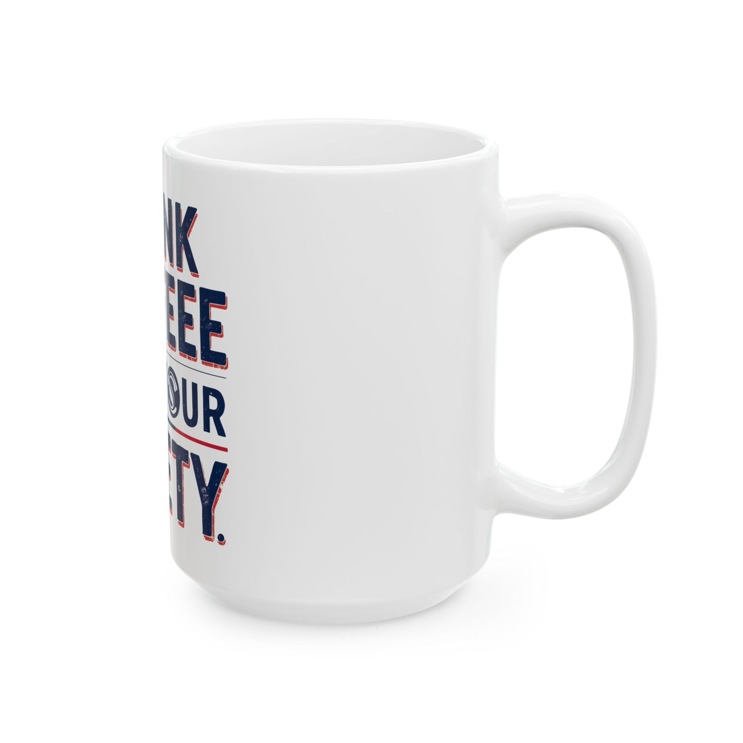 Safety Coffee Mug - Fun Gift for Coffee Lovers, Office Use, Birthday Present, Home Decor, Unique Drinkware