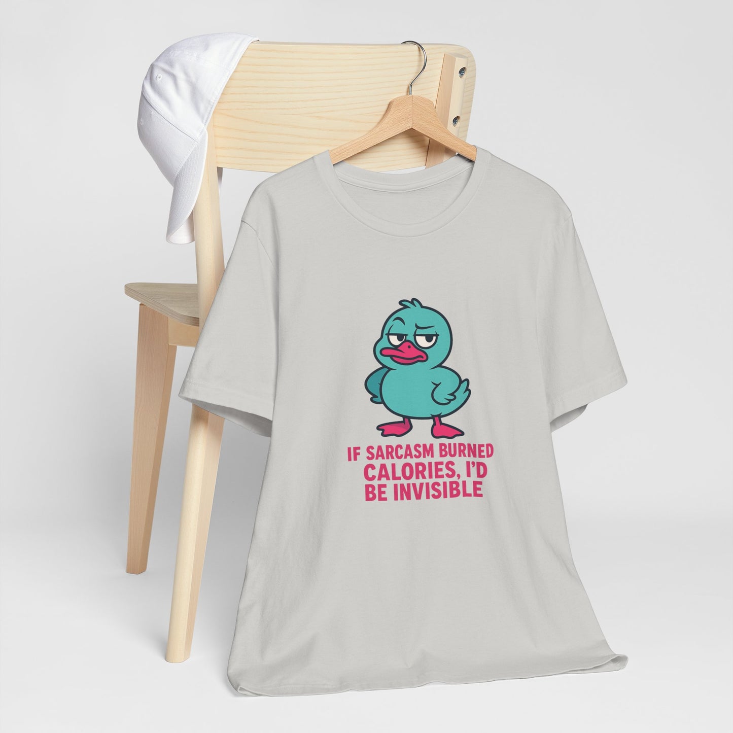 Sarcastic Duck Unisex Tee, Funny Sarcastic Shirt, Cute Animal Graphic Tee, Gift for Duck Lovers, Humor T-Shirt for Friends