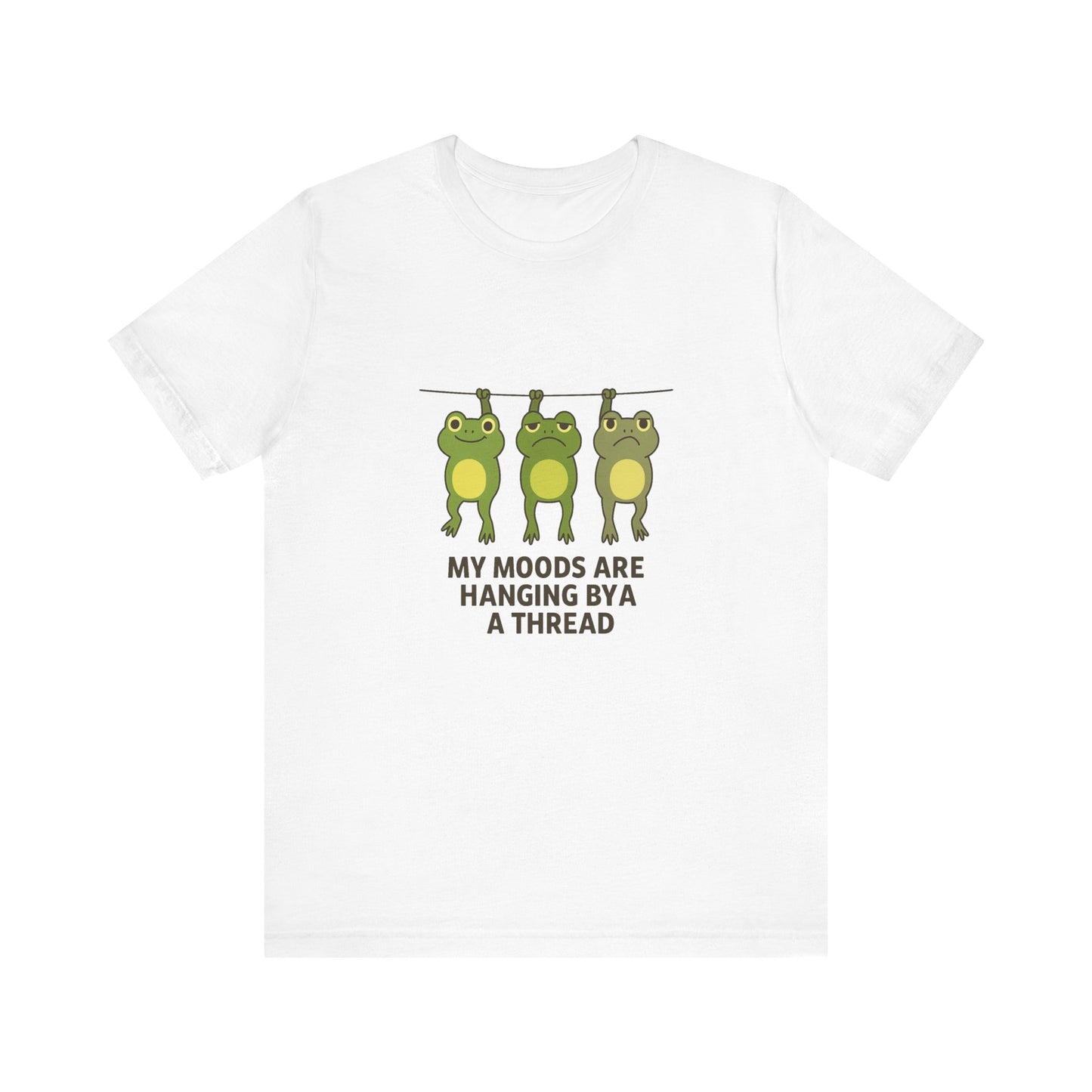 Lighthearted Frog Mood Tee: Perfect Gift for Fun-Loving Friends, Casual Outfits, Birthdays, Collectors, Nature Lovers