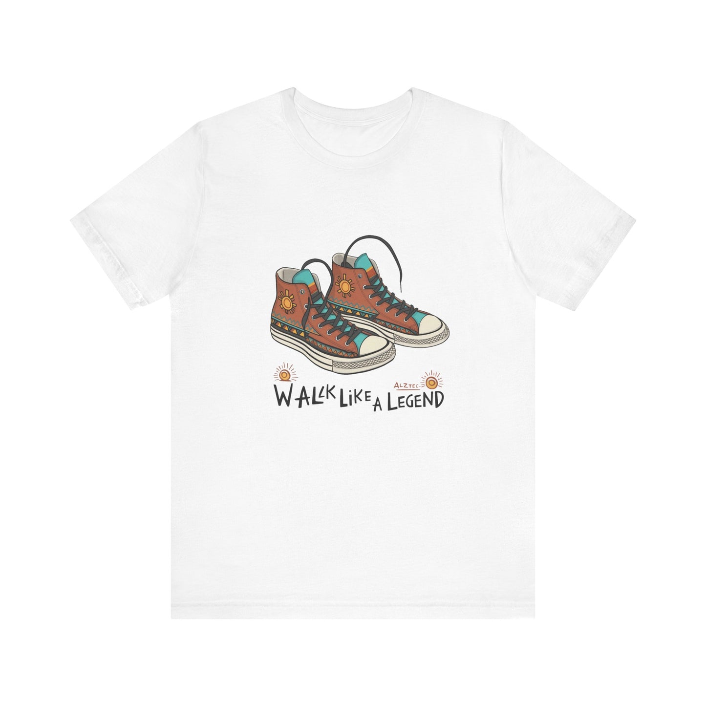 Walk Like a Legend T-Shirt, Casual Graphic Tee, Unisex Short Sleeve Shirt, Motivational Apparel, Gift for Sneaker Lovers