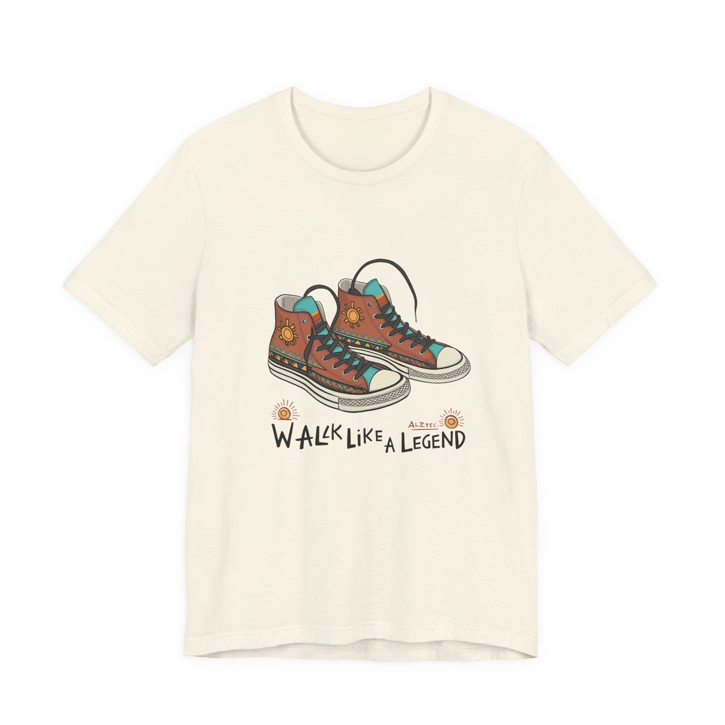 Walk Like a Legend T-Shirt, Casual Graphic Tee, Unisex Short Sleeve Shirt, Motivational Apparel, Gift for Sneaker Lovers