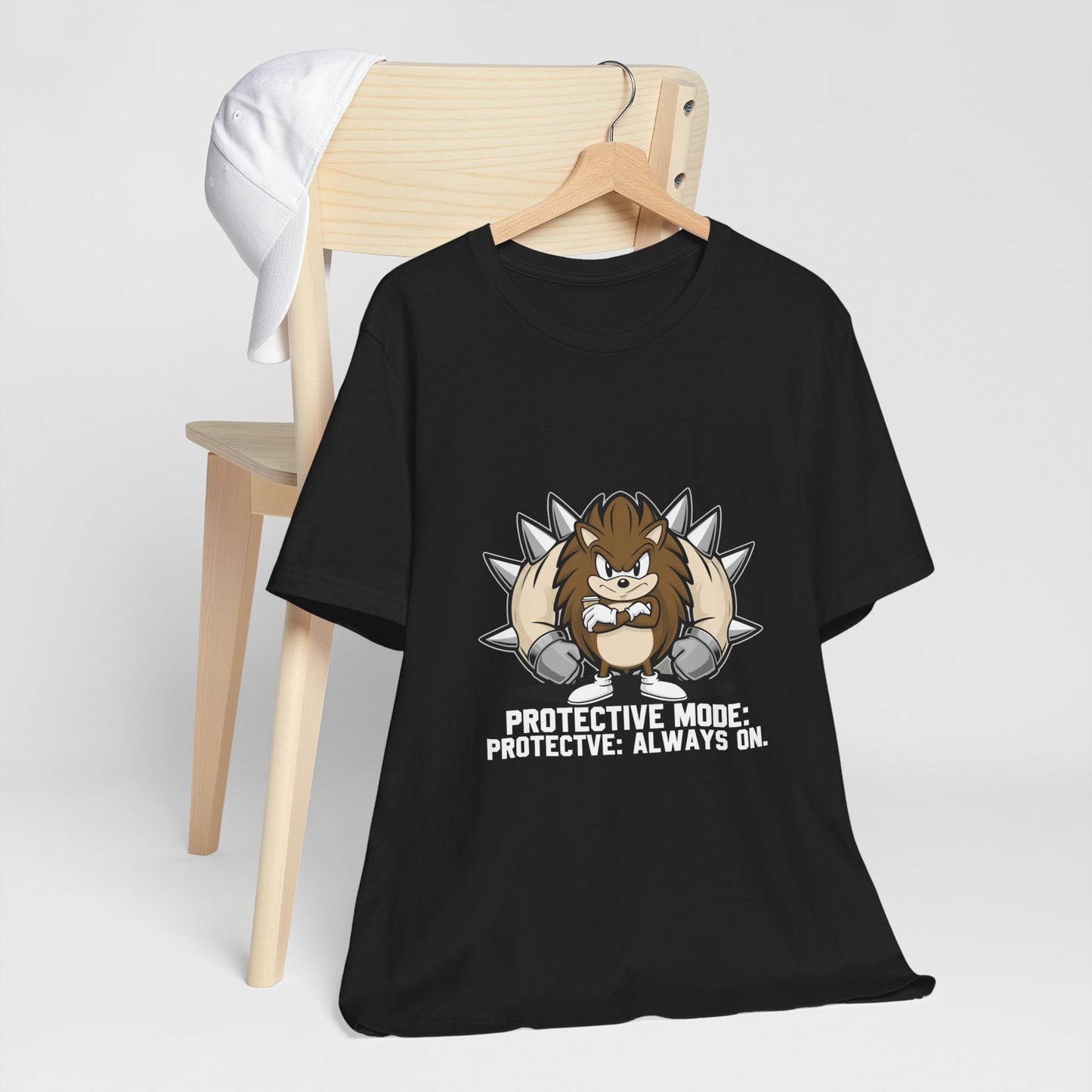 Protective Mode Unisex Jersey Tee - Always On, Gift for Him or Her, Funny T-Shirt, Casual Wear, Unique Graphic Tee