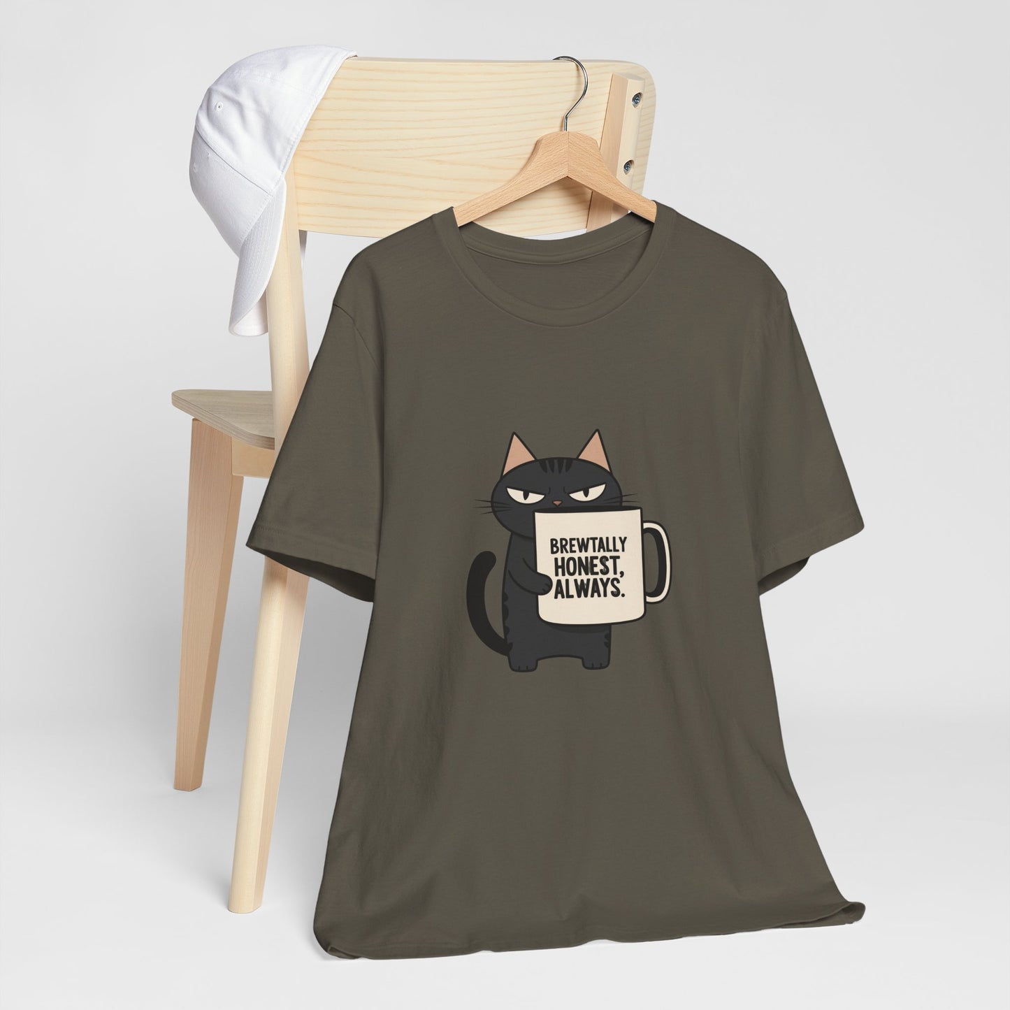 Brutally Honest Cat Tee, Funny Cat Shirt, Unisex Tee, Gift for Cat Lovers, Cute Cat Apparel, Everyday Casual Wear