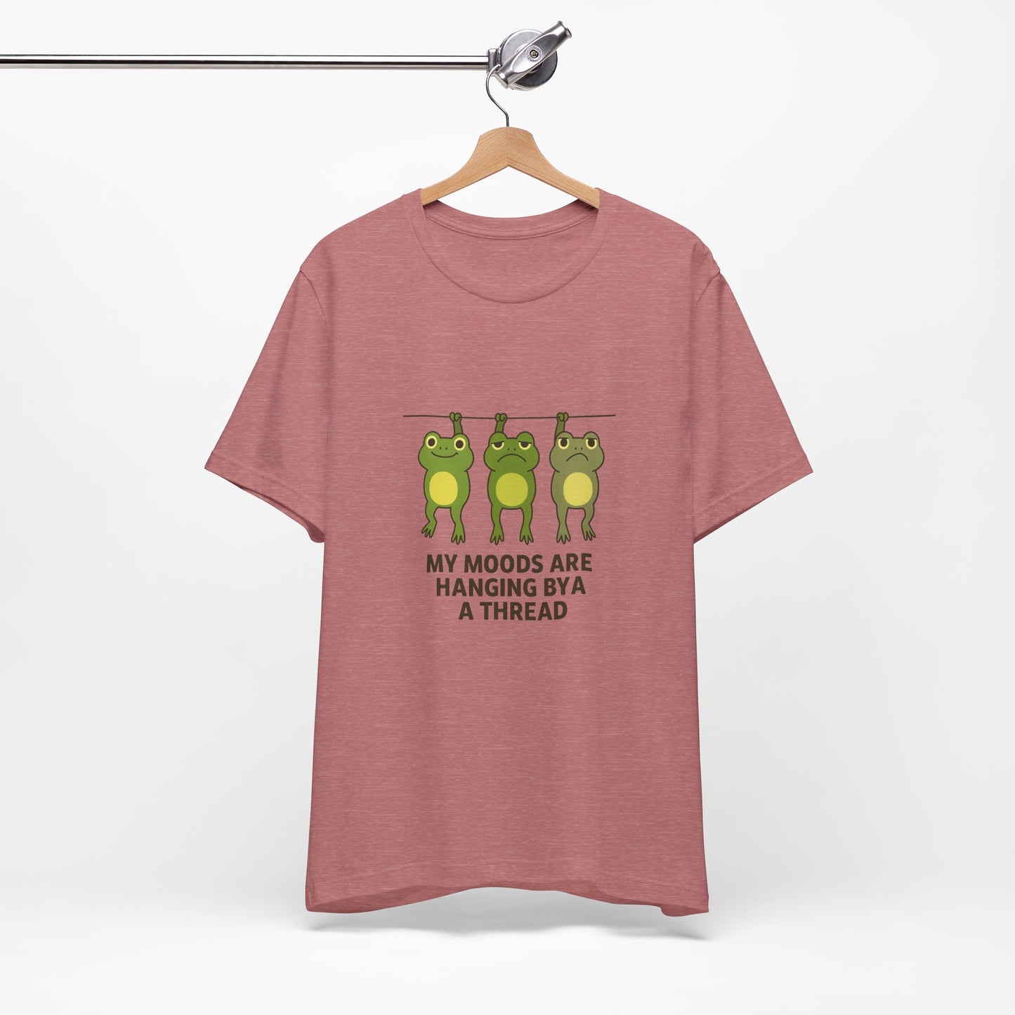 Lighthearted Frog Mood Tee: Perfect Gift for Fun-Loving Friends, Casual Outfits, Birthdays, Collectors, Nature Lovers