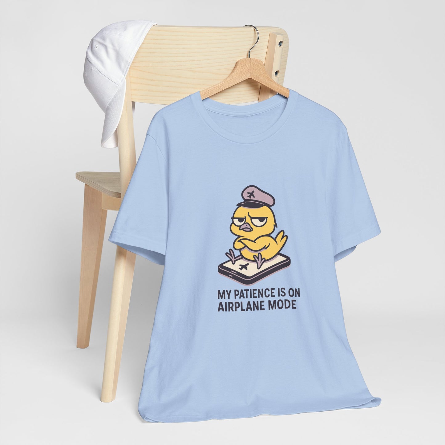 Funny Airplane Mode Tee, Graphic T-Shirt, Unisex Casual Shirt, Gift for Travelers, Humor Tee, Vacation Wear