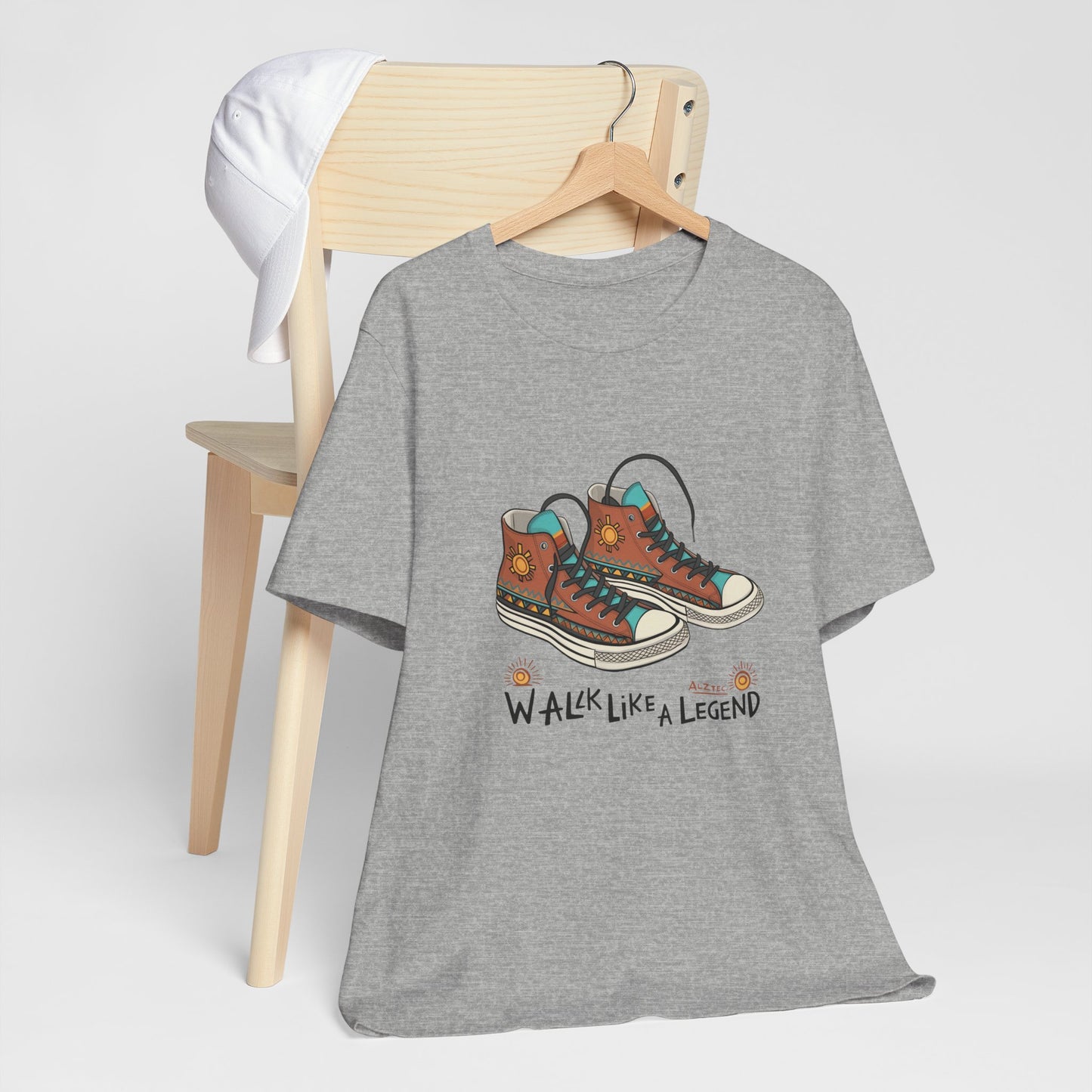 Walk Like a Legend T-Shirt, Casual Graphic Tee, Unisex Short Sleeve Shirt, Motivational Apparel, Gift for Sneaker Lovers