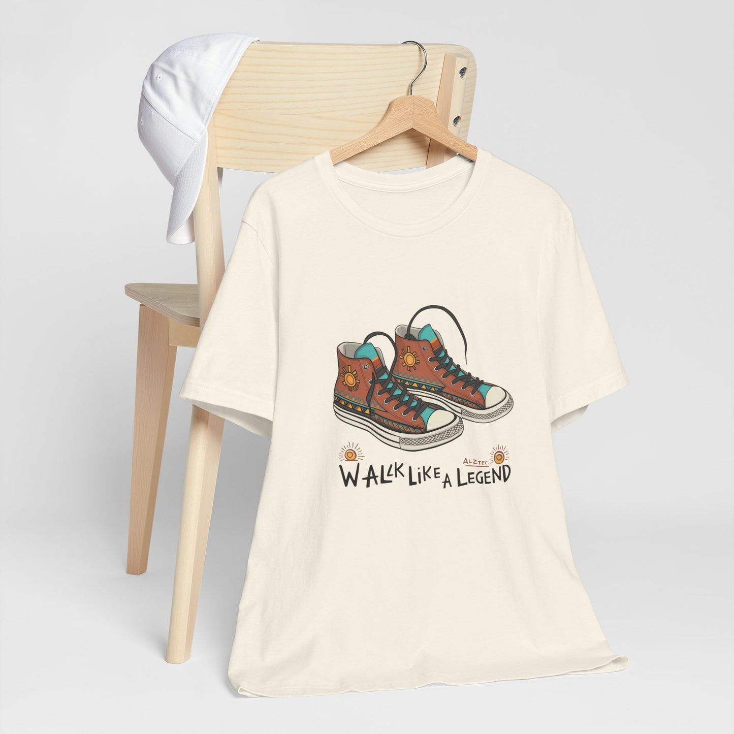 Walk Like a Legend T-Shirt, Casual Graphic Tee, Unisex Short Sleeve Shirt, Motivational Apparel, Gift for Sneaker Lovers