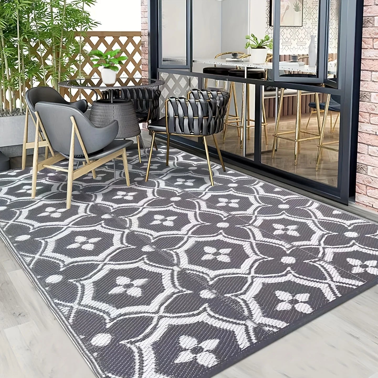 Boho Foldable Outdoor Rug – 3 Sizes Available